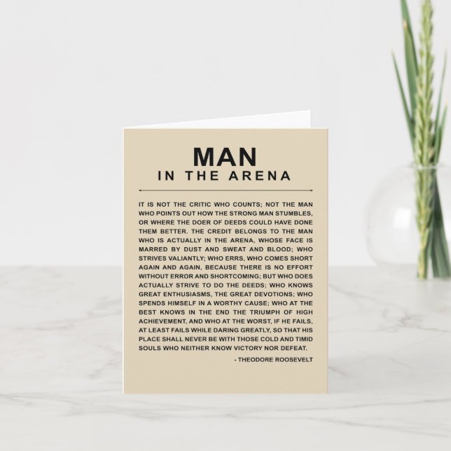 Daring Greatly Note Card (Front)