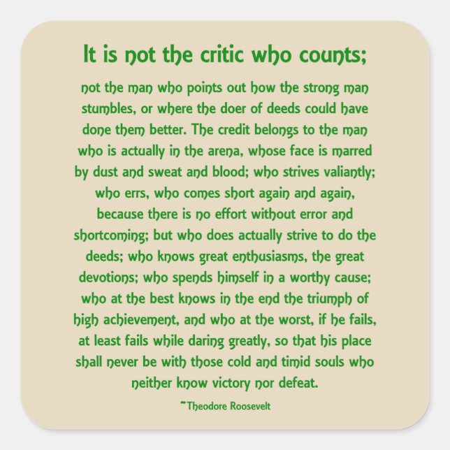 Daring Greatly Sticker (Front)