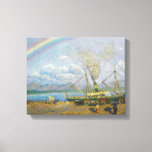 Dario de Regoyos - The Downpour. Santona Bay Canvas Print