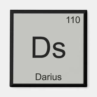 Darius Name Chemistry Element Periodic Table Magnet
