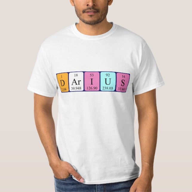 Darius periodic table name shirt (Front)