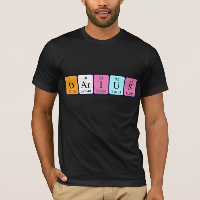 Darius periodic table name shirt (Front)