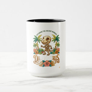 Darius Skeleton Dinosaur Long Sleeve Mug