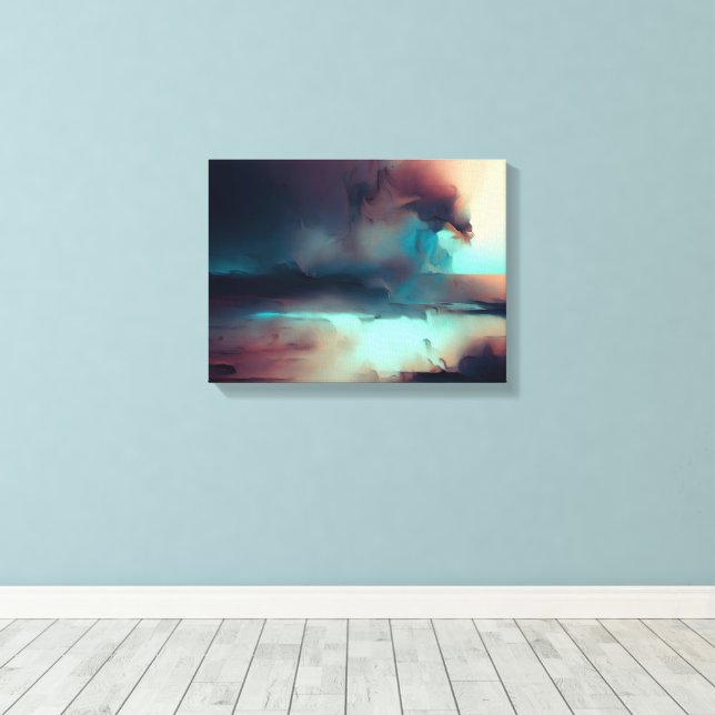 Dark Abstract Art print (Insitu(Wood Floor))