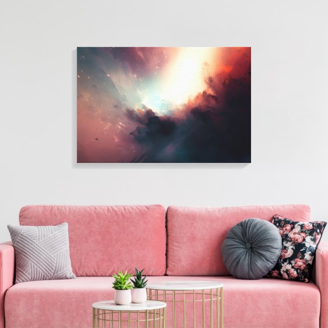 Dark abstract art print (Insitu(LivingRoom))