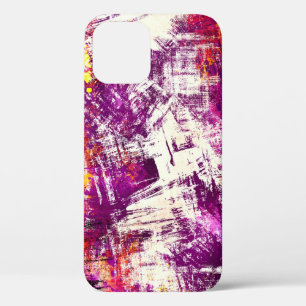Dark Abstract Blots Background iPhone 12 Case
