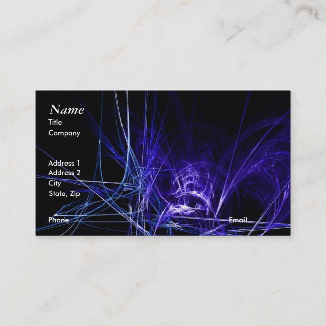 Dark Abstract Business Card (Front)