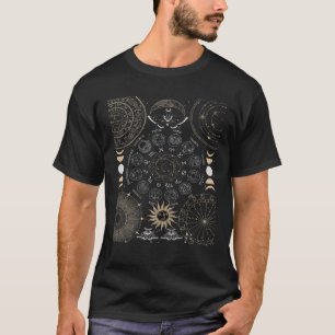 Dark Academia Aesthetic Astronomy Astrology Luna M T-Shirt