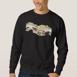 Dark Academia Aesthetic Creation Of Adam By Michel Sweatshirt