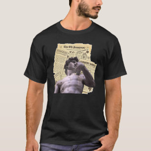 Dark Academia Aesthetic David Statue Of Michelange T-Shirt