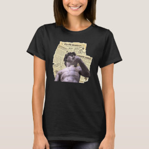 Dark Academia Aesthetic David Statue Of Michelange T-Shirt
