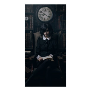 Dark Academia Aesthetic Gothic Wednesday Poster