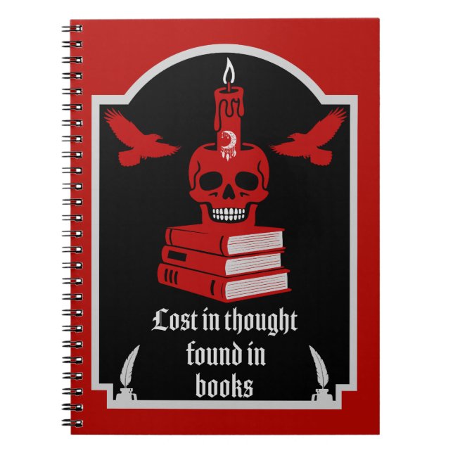 Dark Academia Aesthetic Notebook (Front)