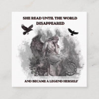 Dark Academia Angel Gothic Reading Quote Poster