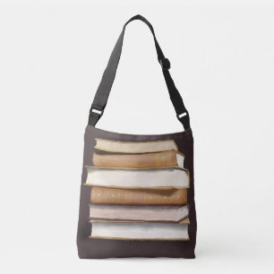 Dark Academia Antique Books Crossbody Bag