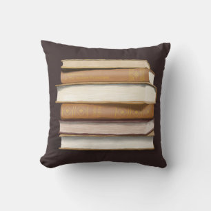 Dark Academia Antique Books Cushion