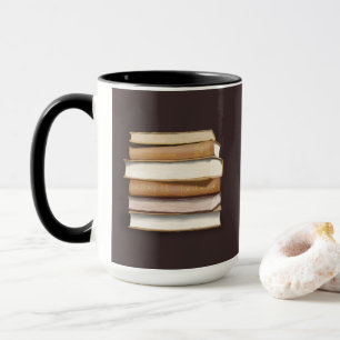 Dark Academia Antique Books Mug