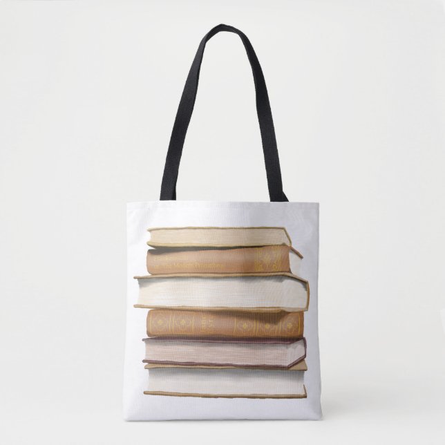 Dark Academia Antique Books Tote Bag (Front)