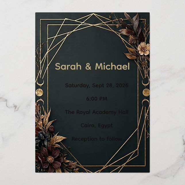 Dark Academia Boho Wedding (Front)