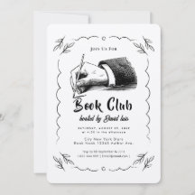 Dark Academia Book Club Invitation
