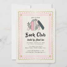 Dark Academia Book Club Invitation
