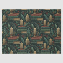 Dark Academia Book Lover Tissue Paper