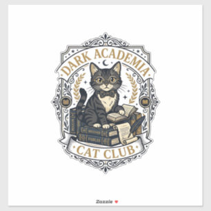 Dark Academia Cat Cat Dad Gift Idea - Dark Academi