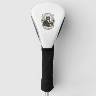 Dark Academia Cat Cat Dad Gift Idea - Dark Academi Golf Head Cover