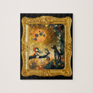 Dark Academia fairy Tale Framed Custom Jigsaw Puzzle