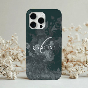 Dark Academia Floral Still Life Green iPhone 15 Pro Max Case
