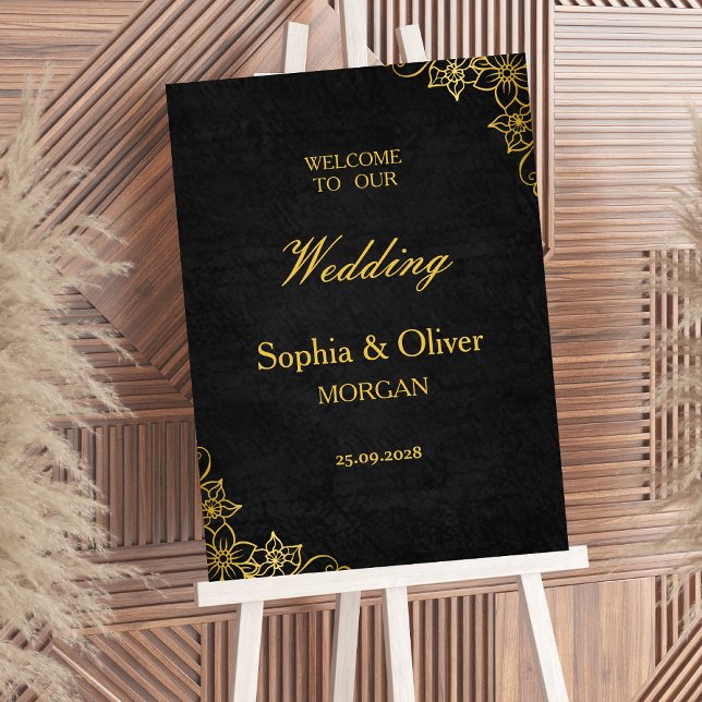 Dark Academia Gothic Elegant Wedding Welcome Sign (Creator Uploaded)