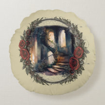 Dark Academia Gothic Haunted Stairway Wreath 
