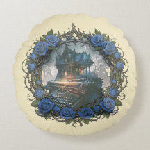 Dark Academia Gothic Typewriter wreath and Castle