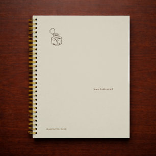 Dark Academia Ink Pot – Minimalist Vintage Library Planner