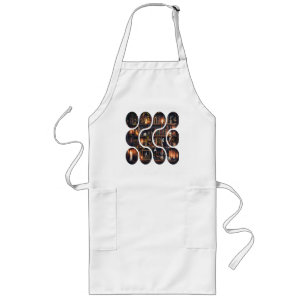 Dark Academia Magical Bookshelf Vintage Design Long Apron