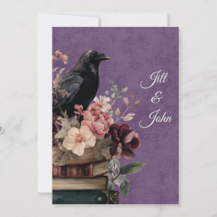 Dark Academia Mystic Raven Save the Date