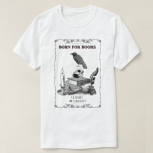 Dark Academia Raven Skull Vintage Aesthetic Born T-Shirt