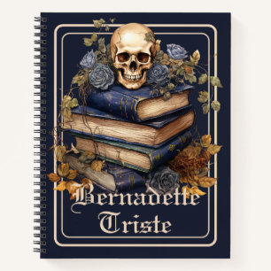 Dark Academia Skull Book Aesthetic Name Sentiment