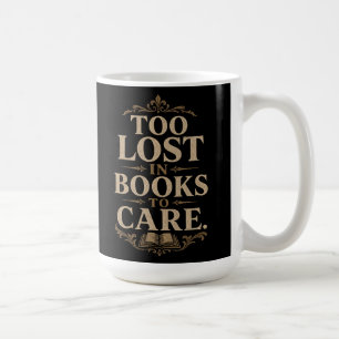 Dark academia vintage reader book lover coffee mug
