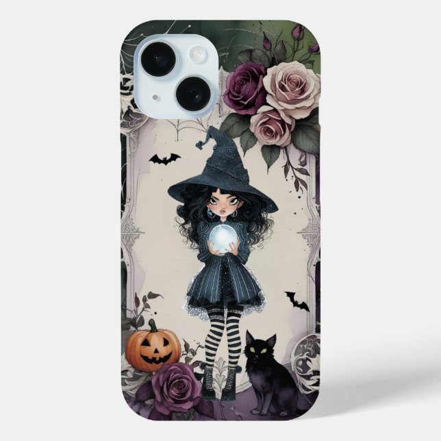 Dark Academia Witch Halloween Gothic Case-Mate iPhone Case (Back)