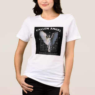 Dark Aesthetic Fallen Angel Gothic Graphic T-Shirt Tri-Blend Shirt