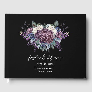 Dark Aesthetic Goth Wedding Bouquet Guest Book
