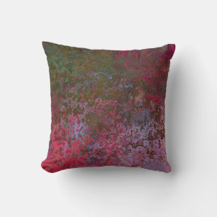 Dark Alcohol Ink Abstract Cushion