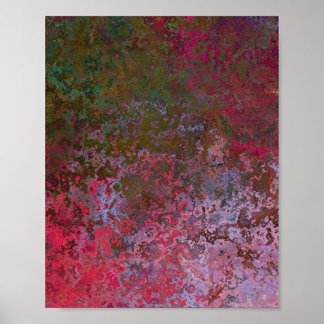 Dark Alcohol Ink Abstract Poster (Front)
