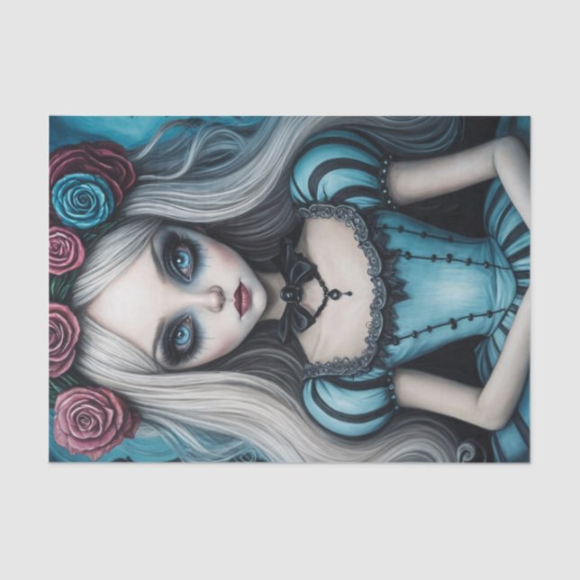 Dark Alice Decoupage Paper (Front)