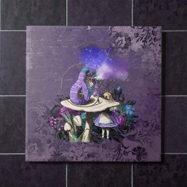 Dark Alice Rustic Deep Purple Caterpillar Tile (Creator Uploaded)