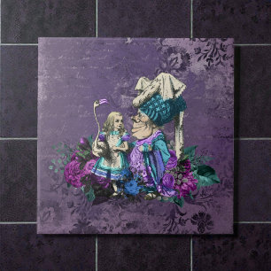 Dark Alice Rustic Deep Purple Tile