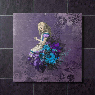 Dark Alice Rustic Deep Purple Tile