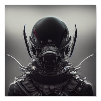 Dark alien creature Photo Print