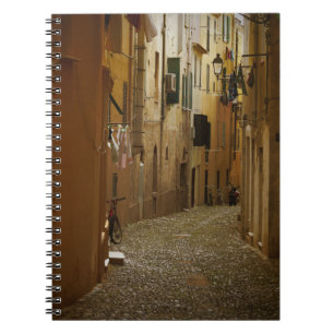 Dark alley in Naples, Italy notebook
